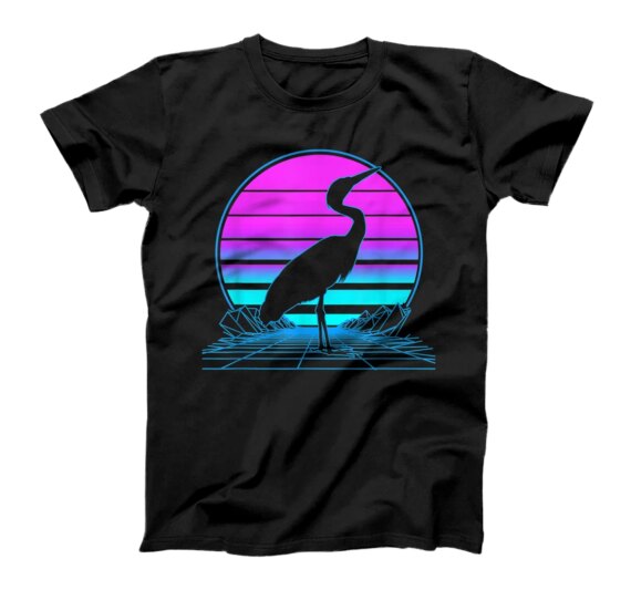  Heron Pastel Goth Vaporwave T-Shirt