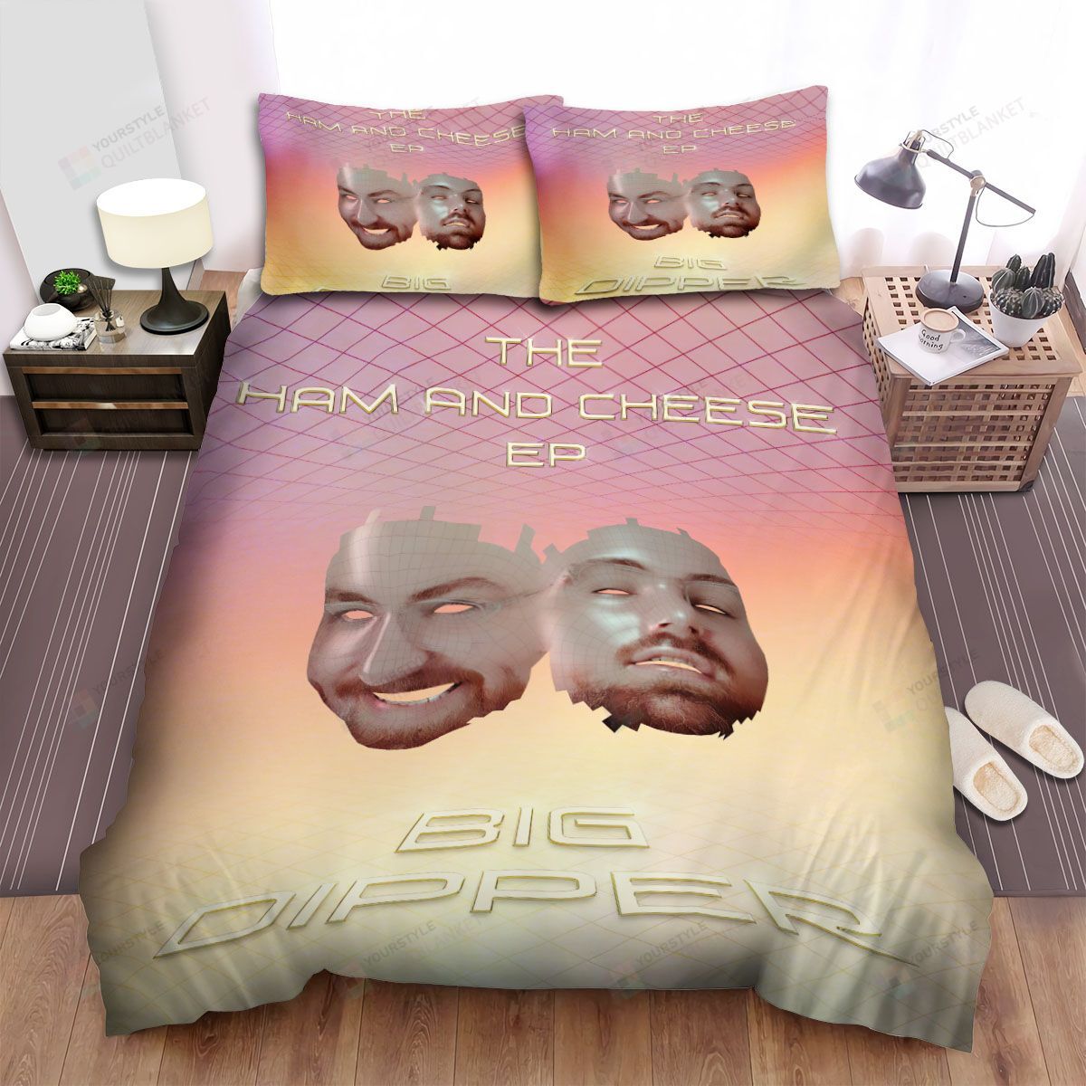 Personalized Bedding Set - Big Dipper The Ham Cheese Ep Spread Included 1 Soft Duvet Cover or Quilt and 2 Lightweight Breathe Pillowcases